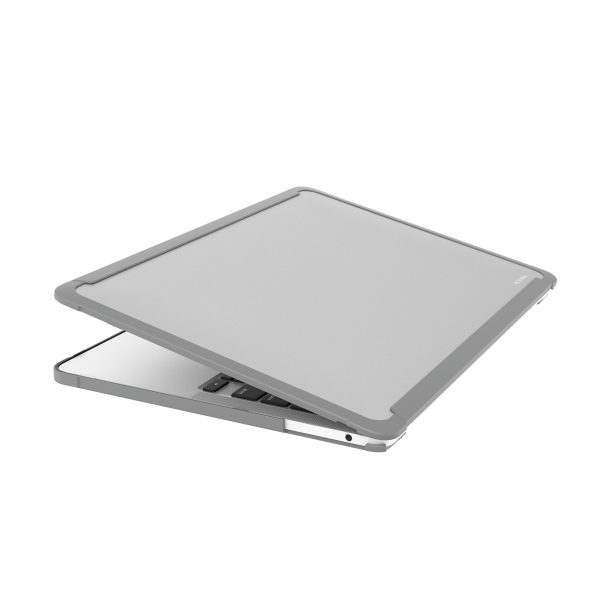 1 MacGuard XT Protective Case for MacBook Pro 13" M2 2022 / MacBook Pro 13" M1 2020 by JCPAL - Matte Clear / Gray - JCP1095 - Image 5