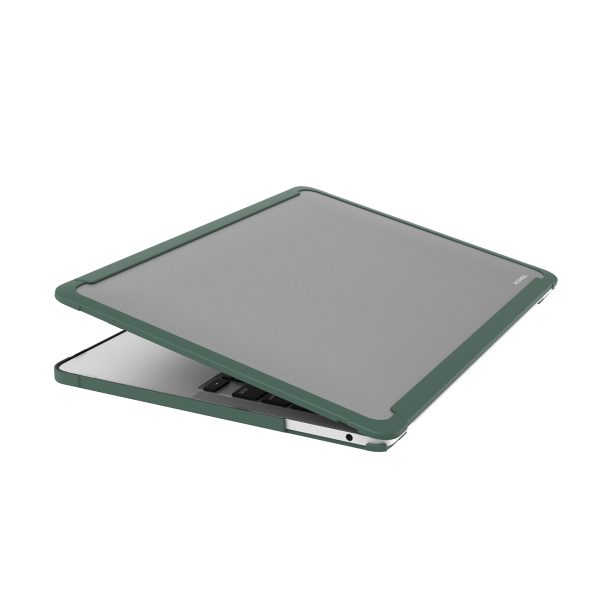 1 MacGuard XT Protective Case for MacBook Pro 13" M2 2022 / MacBook Pro 13" M1 2020 by JCPAL - Matte Clear / Midnight Green - JCP1100 - Image 2