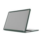 MacGuard XT Protective Case for MacBook Pro 13" M2 2022 / MacBook Pro 13" M1 2020 by JCPAL - Matte Clear / Midnight Green - JCP1100