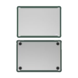 MacGuard XT Protective Case for MacBook Air 13" M3 2024 / M2 2022 by JCPAL - Matte Clear / Midnight Green - JCP1101 - Image 4