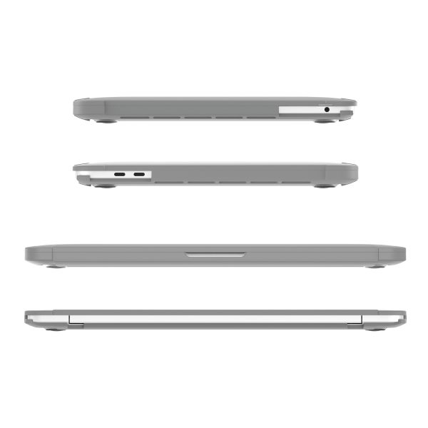 4 MacGuard XT Protective Case for MacBook Pro 13" M2 2022 / MacBook Pro 13" M1 2020 by JCPAL - Matte Clear / Gray - JCP1095 - Image 3