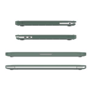 MacGuard XT Protective Case for MacBook Pro 13" M2 2022 / MacBook Pro 13" M1 2020 by JCPAL - Matte Clear / Midnight Green - JCP1100 - Image 4