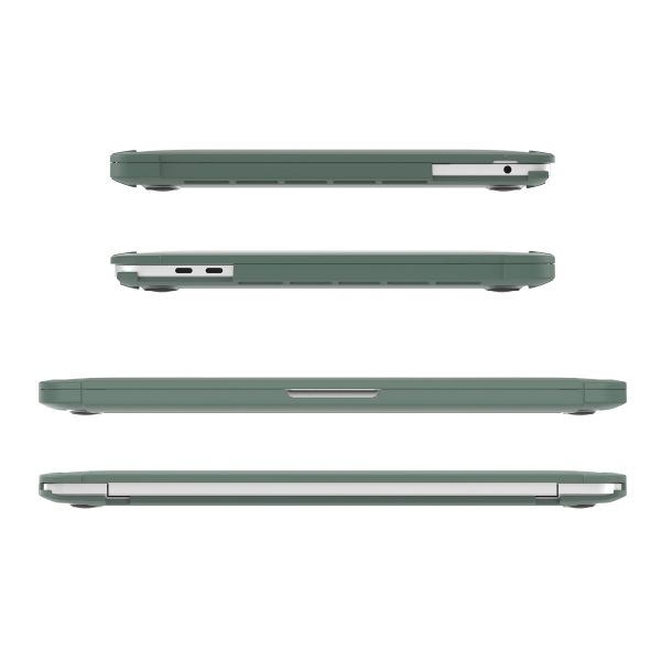 4 MacGuard XT Protective Case for MacBook Pro 13" M2 2022 / MacBook Pro 13" M1 2020 by JCPAL - Matte Clear / Midnight Green - JCP1100 - Image 4