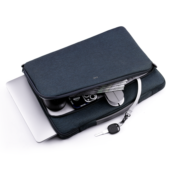 4 JCPal Logan Commuter Sleeve for 13 inch / 14 inch Laptops & MacBooks - Night Blue - JCP2557 - Image 5