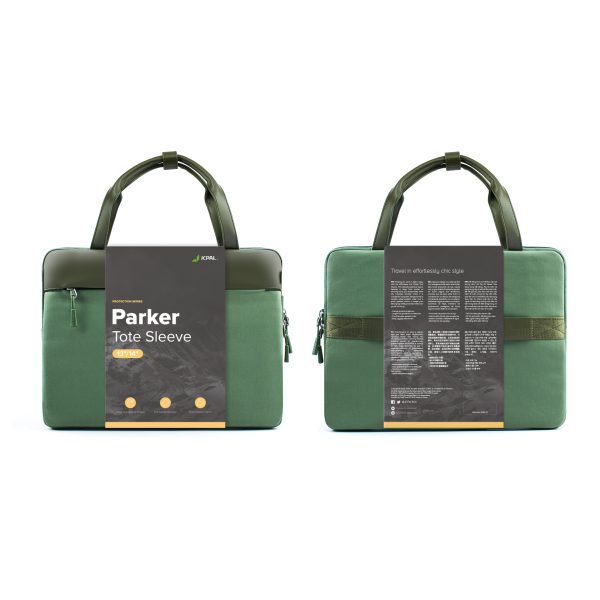 JCPal Parker Tote Sleeve for 13 inch / 14 inch Laptops & MacBooks - Olive - JCP2555 - Image 6
