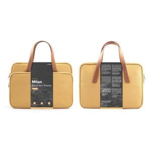 JCPal Milan Briefcase Sleeve for 13 inch / 14 inch Laptops & MacBooks - Sand - JCP2560 - Image 6