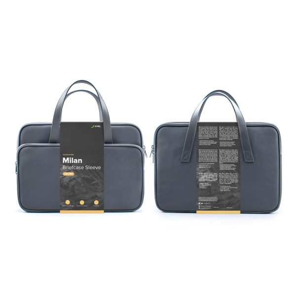 JCPal Milan Briefcase Sleeve for 13 inch / 14 inch Laptops & MacBooks - Stone - JCP2561 - Image 6
