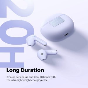 SoundPEATS Air3 Deluxe HS Bluetooth 5.2 Earphones Hi-Res Audio Wireless Earbuds with LDAC Codec, in-Ear Detection,App Support - AMT - Purple - Image 2