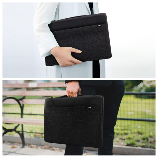 JCPal Protection Transit Sleeve for 13 inch / 14 inch Laptops & MacBooks - Black - JCP2536 - Image 7