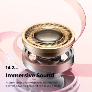 SoundPEATS Air3 Deluxe HS Bluetooth 5.2 Earphones Hi-Res Audio Wireless Earbuds with LDAC Codec, in-Ear Detection,App Support - AMT - Pink - Image 9