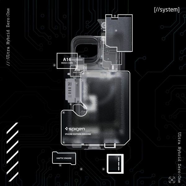 Apple iPhone 14 Pro Ultra Hybrid MagFit MagSafe Enabled Case by Spigen - ACS05540 - Zero One - Image 2