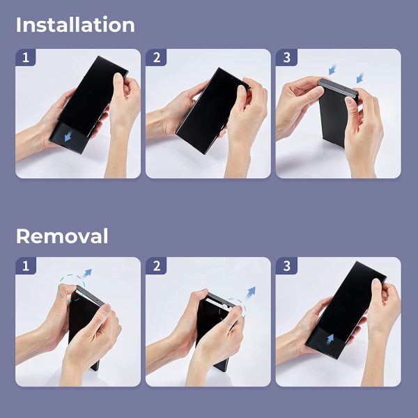 Galaxy S23 Ultra MagEZ Case 3 MagSafe Compatible Military Drop Protection Carbon Fiber Magnetic Case by PITAKA - Black / Grey Twill 600D - Image 4