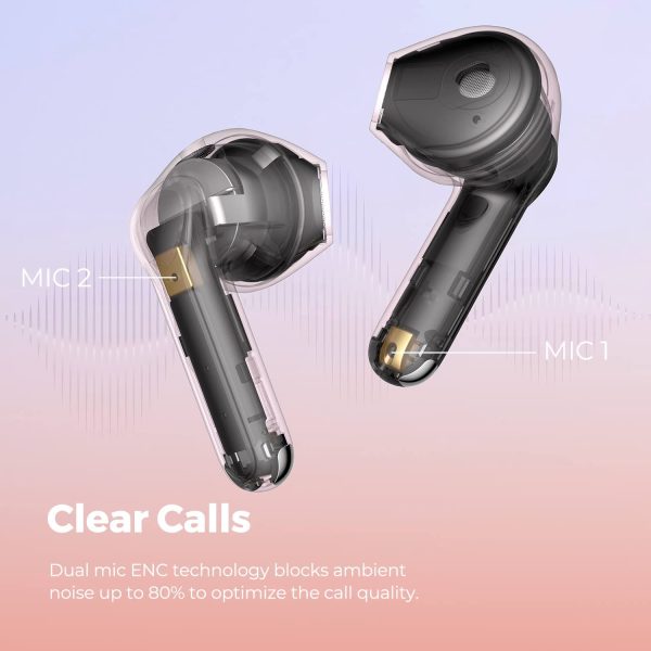 SoundPEATS Air3 Deluxe HS Bluetooth 5.2 Earphones Hi-Res Audio Wireless Earbuds with LDAC Codec, in-Ear Detection,App Support - AMT - Pink - Image 3