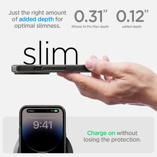 61cizCpsa2L._AC_SL1200_ Apple iPhone 14 Pro Max Ultra Hybrid MagFit MagSafe Enabled Case by Spigen - ACS05539 - Zero One - Image 2