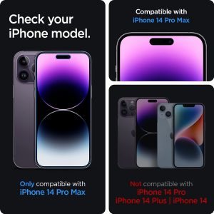 Apple iPhone 14 Pro Max EZ Fit Privacy Screen Protector Case Friendly by Spigen - 2 PACK - AGL05203 - Image 6