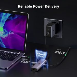UGREEN USB C Hub 7-in-1 Multiport Adapter Docking Station 60515 - Grey - BIS - Image 3