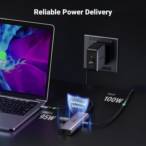 UGREEN USB C Hub 7-in-1 Multiport Adapter Docking Station 60515 - Grey - BIS - Image 3