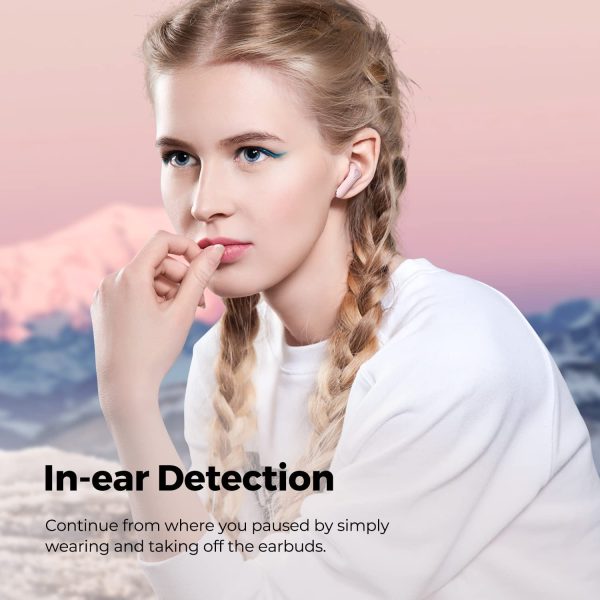 SoundPEATS Air3 Deluxe HS Bluetooth 5.2 Earphones Hi-Res Audio Wireless Earbuds with LDAC Codec, in-Ear Detection,App Support - AMT - Pink - Image 7