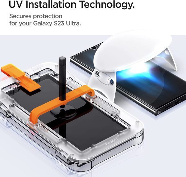 Galaxy S23 Ultra Platinum Glass Protector 1 PACK & Guide Tray 2.0 - AGL05944 - Image 3