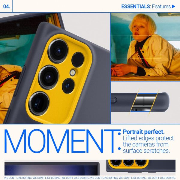 Galaxy S23 Ultra NanoPop Dual tone Liquid Silicone Case by Caseology - Blueberry Navy - ACS05659 - Image 3