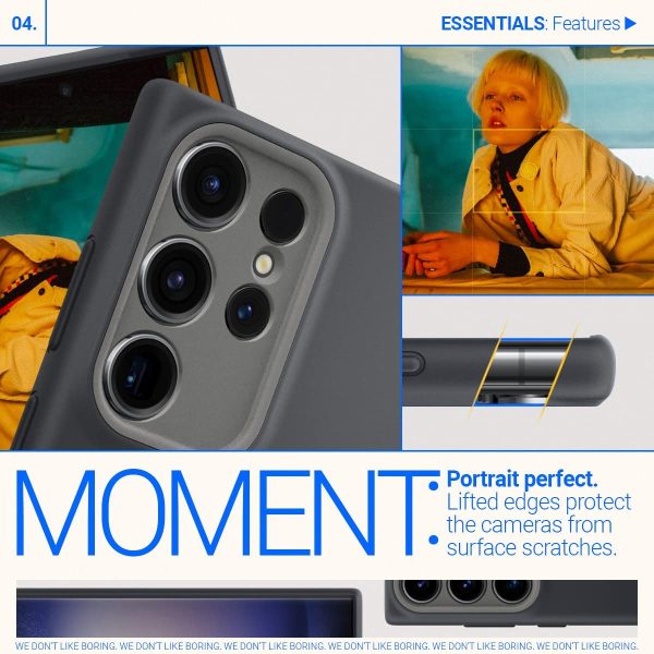 Galaxy S23 Ultra NanoPop Dual tone Liquid Silicone Case by Caseology - Black Sesame - ACS05658 - Image 6