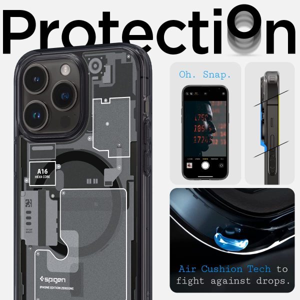 71YrQePnUaL._AC_SL1200_ Apple iPhone 14 Pro Max Ultra Hybrid MagFit MagSafe Enabled Case by Spigen - ACS05539 - Zero One - Image 8
