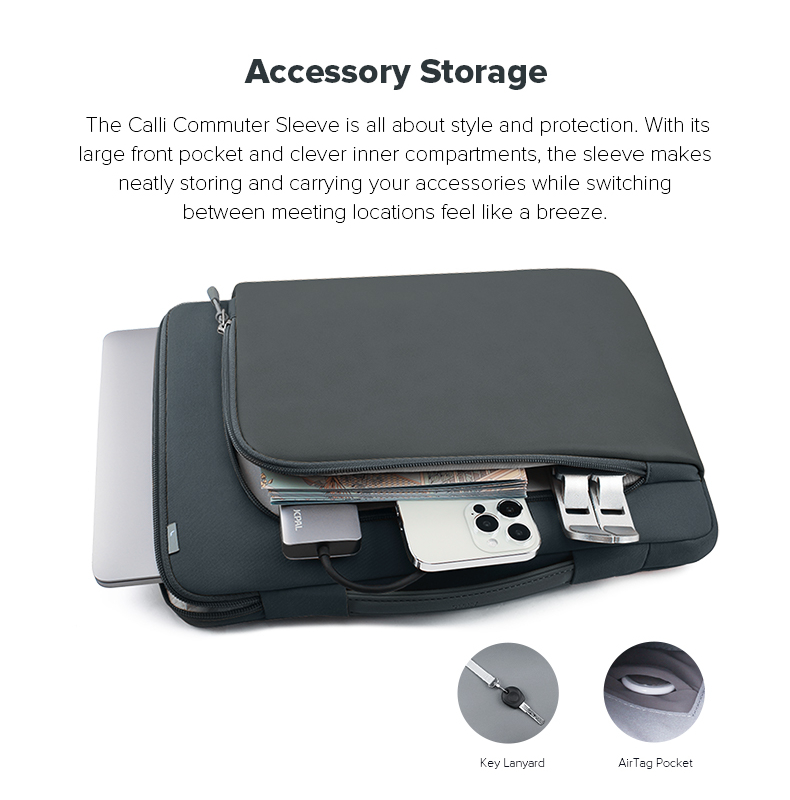 jcpal cali commuter sleeve 14 inch 13 inch midnight 5