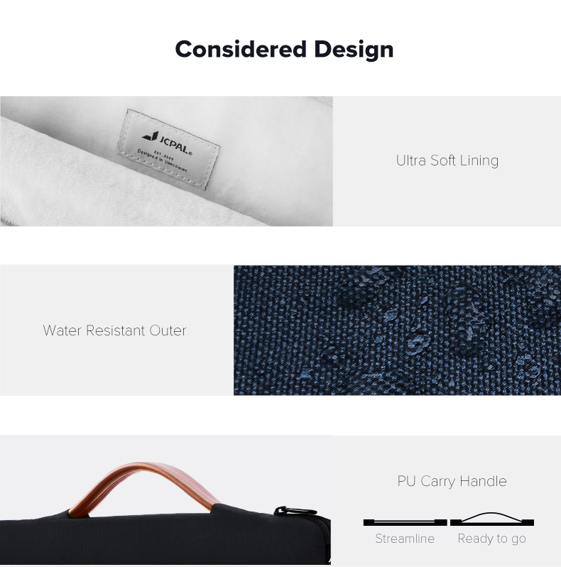 jcpal essential sleeve for 13inch and 14inch laptops black 4