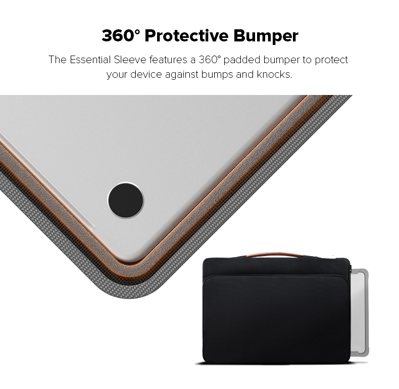 jcpal essential sleeve for 13inch and 14inch laptops black 6