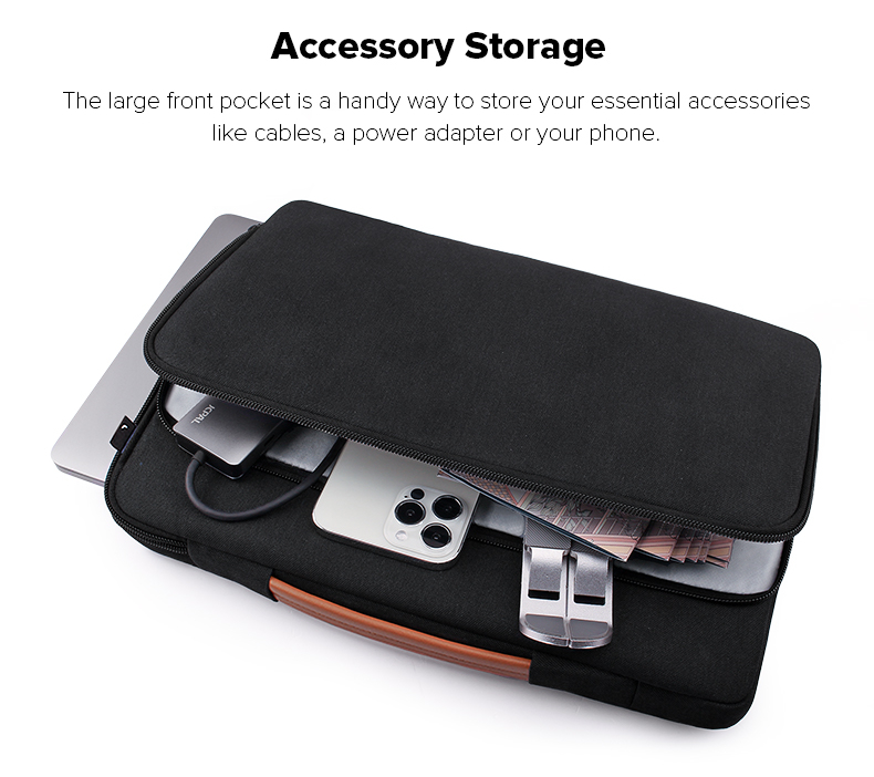 jcpal essential sleeve for 13inch and 14inch laptops black 7