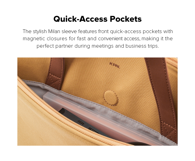 jcpal milan briefcase case sand 5