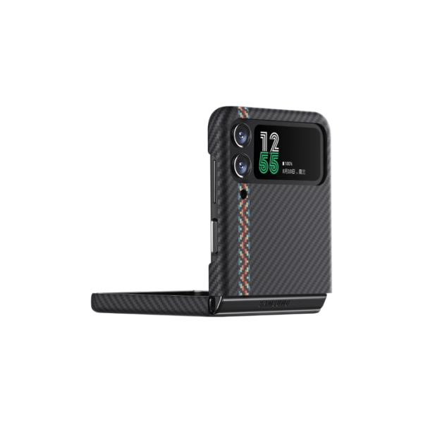 magezcase3-flip4-rhapsody-3_720x720.webp Galaxy Z Flip 4 MagEZ 3 Case Carbon Fiber Magnetic Case by PITAKA - Rhapsody - Image 3