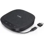 Anker PowerConf S330 USB Speakerphone, Conference Microphone for Home Office, Smart Voice Enhancement, Plug and Play, 360° Voice Coverage via 4 Microphones, and Powerful Sound - A3308511