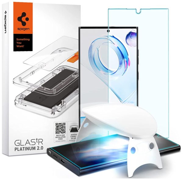 s23 ultra platinum glass 1 pack Galaxy S23 Ultra Platinum Glass Protector 1 PACK & Guide Tray 2.0 - AGL05944 - Image 1