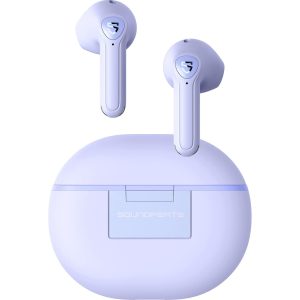 SoundPEATS Air3 Deluxe HS Bluetooth 5.2 Earphones Hi-Res Audio Wireless Earbuds with LDAC Codec, in-Ear Detection,App Support - AMT - Purple