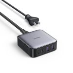 UGREEN 65W USB C Charger, Nexode 4 Ports USB C Charging Station, PPS Support, GaN Desktop Charger Compatible with MacBook Pro, iPhone 14/14 Plus/14 Pro/14 Pro Max/13/12, Galaxy S22, iPad, Steam Deck and More - 90735 - US Plug