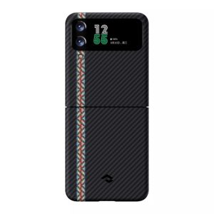 Galaxy Z Flip 4 MagEZ 3 Case Carbon Fiber Magnetic Case by PITAKA - Rhapsody