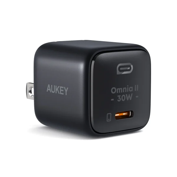 Aukey Omnia Mini 30W USB-C PD Charger with GaN Power Tech with PPS Support for Samsung Super Fast Charging - PA-B1L - Image 1