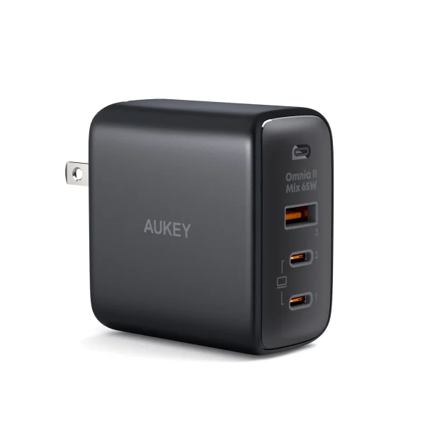 Aukey Omnia II 65w Power Delivery & Super Fast Charging (PPS) Wall Charger PA-B6T - Image 1