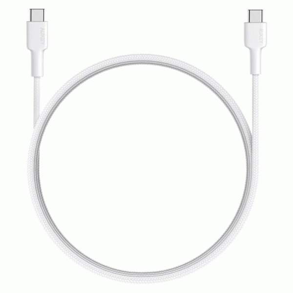 Aukey USB-C to USB-C Cable USB 2.0 - 0.9m - CB-CD45 - White - Image 2