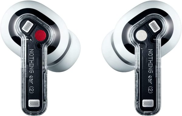 610GHgmkV7L._AC_SL1500_ Nothing Ear 2 Wireless Earbuds Active Noise Cancellation to 40 db, Bluetooth 5.3 in Ear Headphones with Wireless Charging,Dual Connection 36H Playtime IP54 Waterproof Earphones for iPhone & Android - White - Image 4