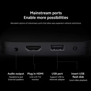 Xiaomi TV Box S 4K 2nd Gen with 4K HDR Android TV with Dolby Atmos & HDR10, HDR10+ & Dolby Vision Support Streaming Media Player Google Assistant Remote Official International Version - Image 4
