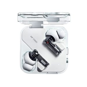 Nothing Ear 2 Wireless Earbuds Active Noise Cancellation to 40 db, Bluetooth 5.3 in Ear Headphones with Wireless Charging,Dual Connection 36H Playtime IP54 Waterproof Earphones for iPhone & Android - White