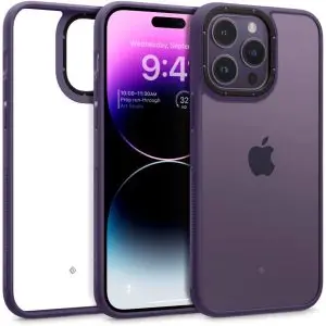 Apple iPhone 14 Pro Max Skyfall Clear Case by Caseology - ACS05562 - Deep Purple