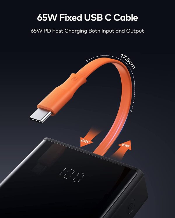 Baseus Elf Digital Display Fast Charging Power Bank  20000mAh 65W - Black - Image 2