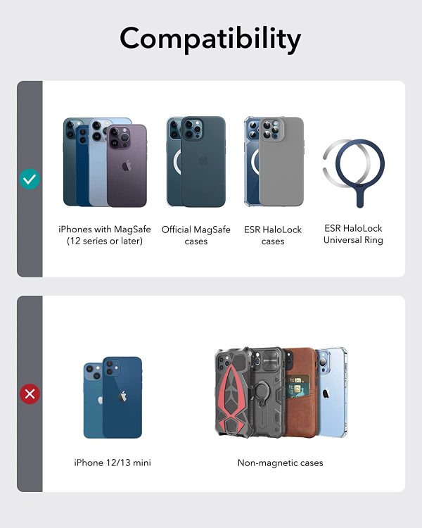 61FbV9KLg1L._AC_SL1500_ Magsafe Wallet & Stand by ESR made from Vegan Leather by ESR - Black Carbon Fiber - Image 2