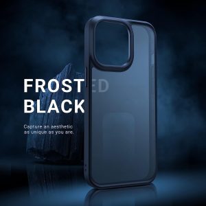 iPhone 13 Pro Max Guardian Case with Military Grade Drop Tested, Slim Translucent Matte Case by Torras - Black - Image 5