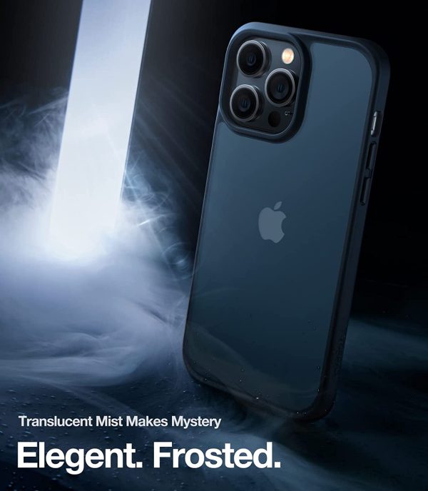 61t7IdX0D4L._AC_SL1500_ iPhone 14 Pro Guardian Case with Military Grade Drop Tested, Slim Translucent Matte Case by Torras - Black - Image 5