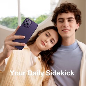 iPhone 14 Pro OriginFit Magsafe enabled Slim Case Lightweight Hard PC Cover Phone Case - Deep Purple - Image 3
