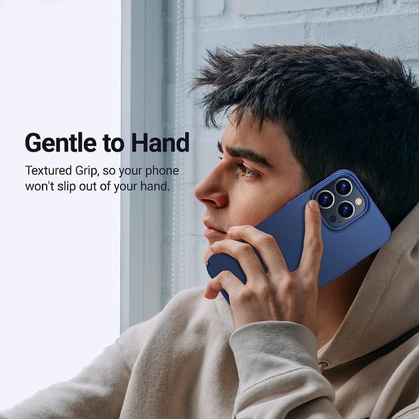 71GWxbUW90L._AC_SL1500_ iPhone 13 Pro Max OriginFit Magsafe enabled Slim Case Lightweight Hard PC Cover Phone Case - Navy Blue - Image 2